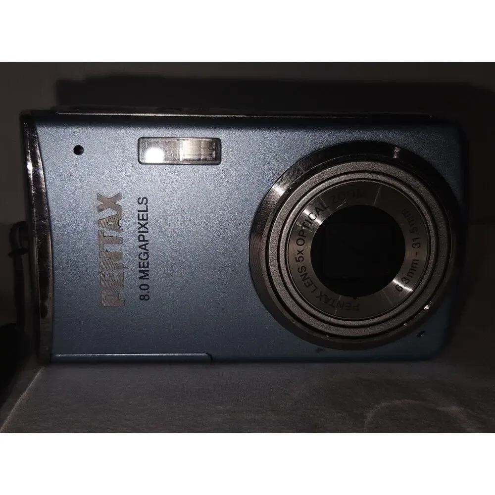 PENTAX Optio M50 Digital Camera Blue Tested Excellent Condition